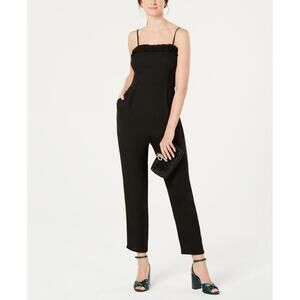 19 Cooper Womens Ruffle Trim Jumpsuit Size XS